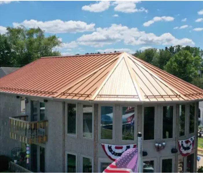 Tarping and dry-in on a Fairmount commercial roof