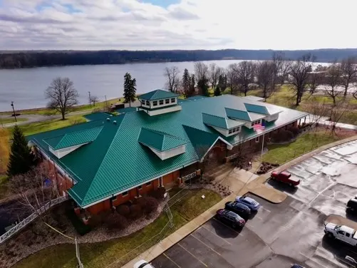 Commercial roof inspection documented in Fairmount